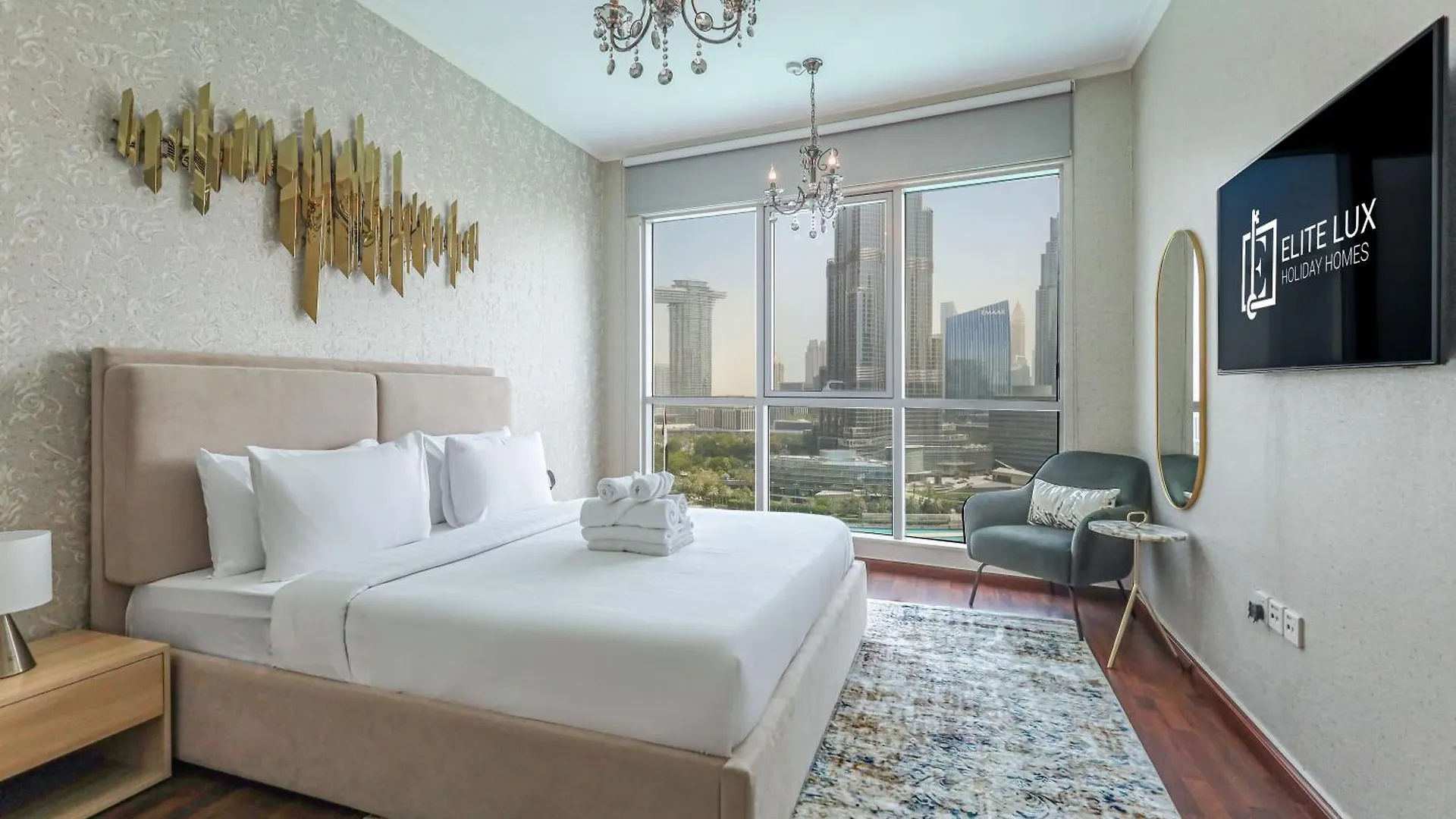 Elite Lux Holiday Homes - Breathtaking Burj Khalifa Views 2 Bhk In Downtown Dubai
